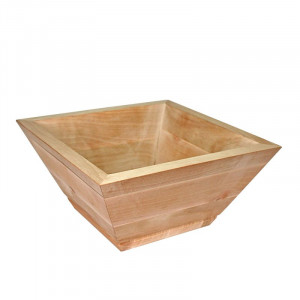 Салатник квадратний дерев'яний 24,5x24,5 см B172003
