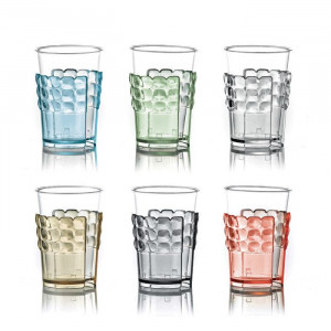 Набір різнокольорових склянок 6 шт. 520 мл Guzzini Італія B172203
