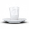 Кавовий набір 2 предмети фарфорова чашка для еспресо 80 мл з блюдцем Tassen B4100243