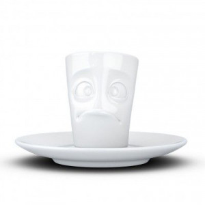 Кофейный набор 2 предмета фарфоровая чашка для эспрессо 80 мл с блюдцем Tassen B4100243