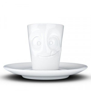 Набор кофейный 2 предмета чашка для эспрессо 80 мл с блюдцем фарфор Tassen B4100244