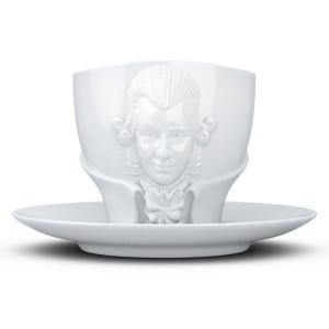 Чашка подарункова 260 мл із блюдцем із зображення Моцарта Tassen B4100256 Подарунок музиканту