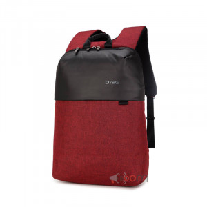 Рюкзак городской для ноутбука  с клапаном от дождя 320018 красный